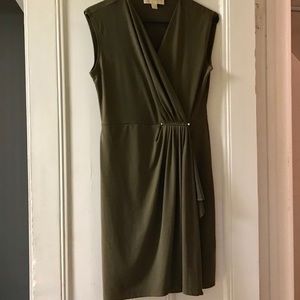 Michael Kors Olive Green Sleeveless Dress
